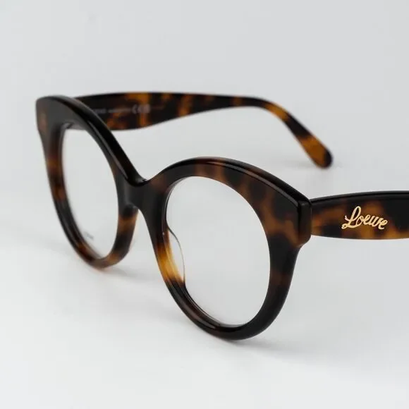 Loewe CURVY Men Eyeglasses Havana Round LW50074I 052 NEW AUTHENTIC